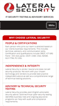 Mobile Screenshot of lateralsecurity.com