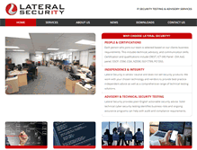 Tablet Screenshot of lateralsecurity.com